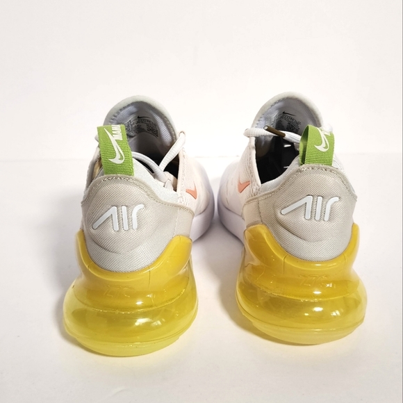 Nike Air Max 270 White Crimson Bliss Running Sneakers DV2184-100 Wmn's Size 7.5 - Picture 7 of 9